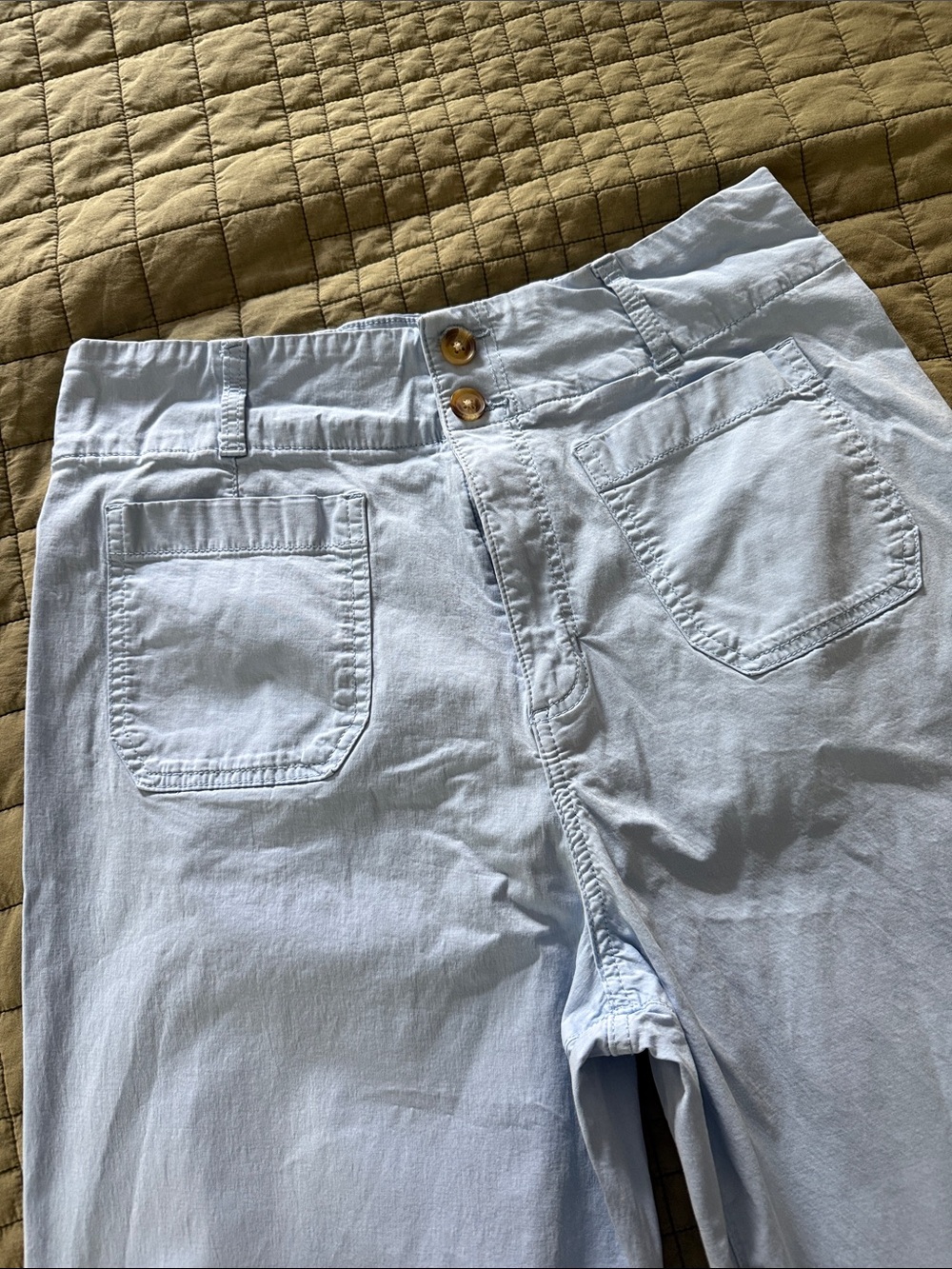 LC Lauren Conrad Light Blue Wide Leg Pants - Picture 3 of 4